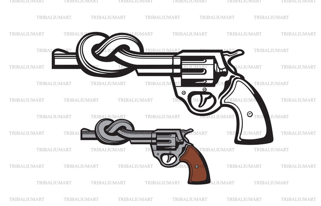 Revolver barrel tied in knot SVG TribaliumArtSF 