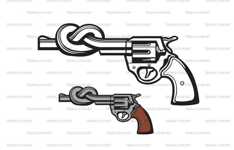 Revolver barrel tied in knot SVG TribaliumArtSF 