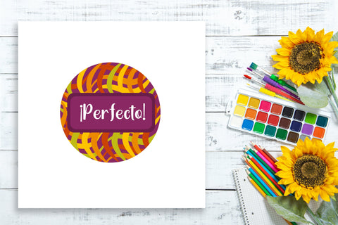 Reward Stickers for Kids, Printable Teacher Stickers Spanish SVG LuckyTurtleArt 