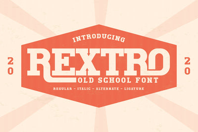 REXTRO Typeface Font Storytype Studio 