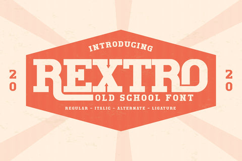 REXTRO Typeface Font Storytype Studio 