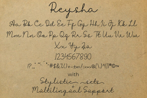 Reysha Font Madatype Studio 