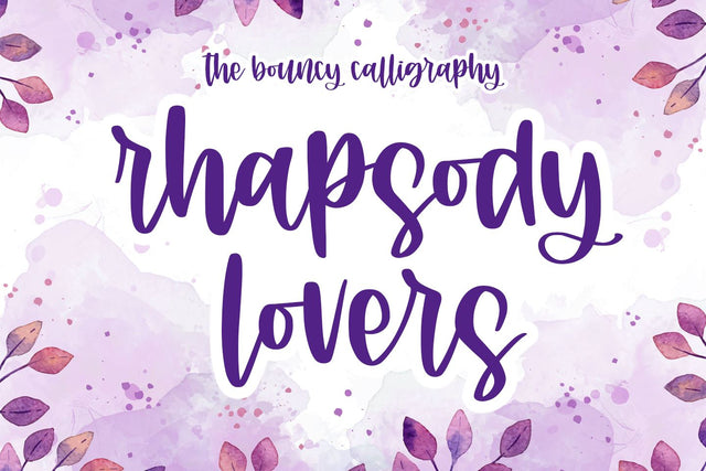 Rhapsody Lovers Font Abo Daniel Studio 