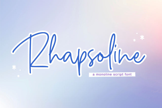 Rhapsoline Font Allouse.Studio 
