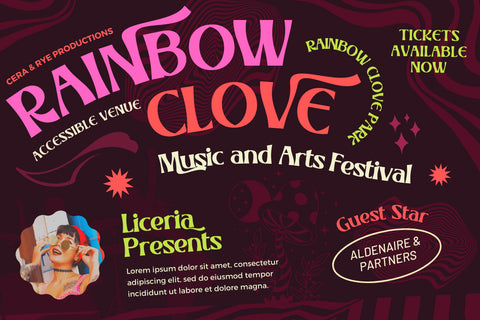 RHELAX | Groovy Retro Font Font twinletter 