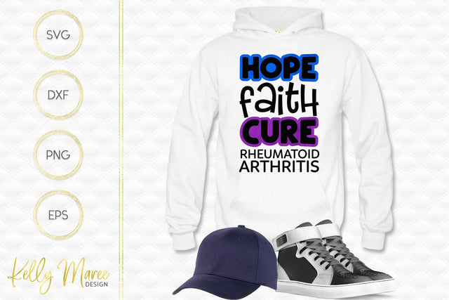 Rheumatoid Arthritis Awareness Cut File Kelly Maree Design 