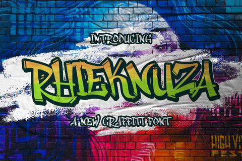 Rhieknuza - Graffiti Font Font StringLabs 