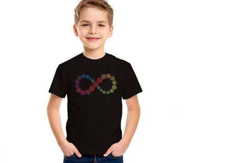 Rhinestone Autism Infinity Spectrum Template SVG Designed by Geeks 