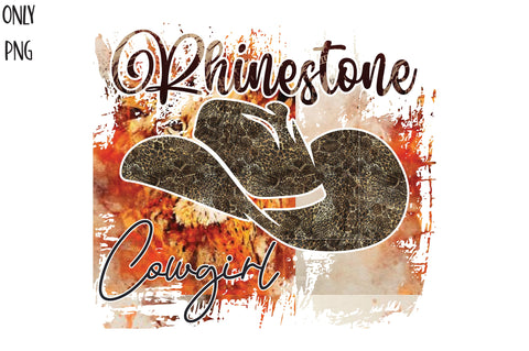 Rhinestone Cowgirl Sublimation PNG Sublimation Jagonath Roy 