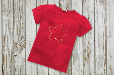 Rhinestone Cute Star Template SVG Designed by Geeks 
