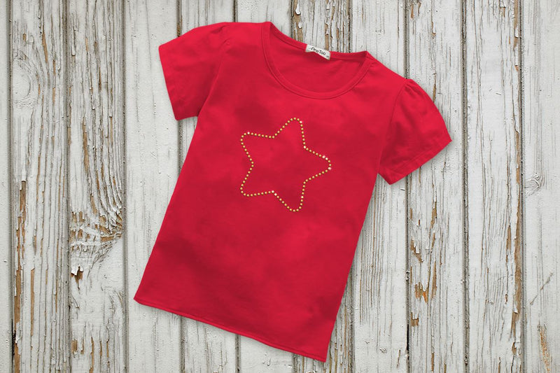 Rhinestone Cute Star Template SVG Designed by Geeks 