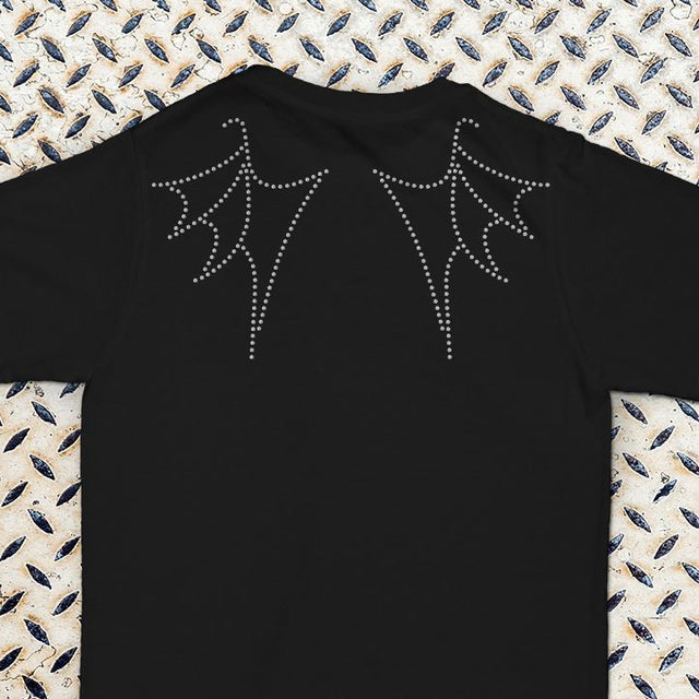 Rhinestone Dragon Wings Template SVG Designed by Geeks 