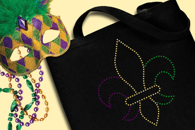 Rhinestone Fleur de Lis Template SVG Designed by Geeks 
