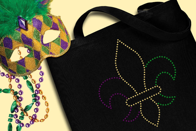 Rhinestone Fleur de Lis Template SVG Designed by Geeks 