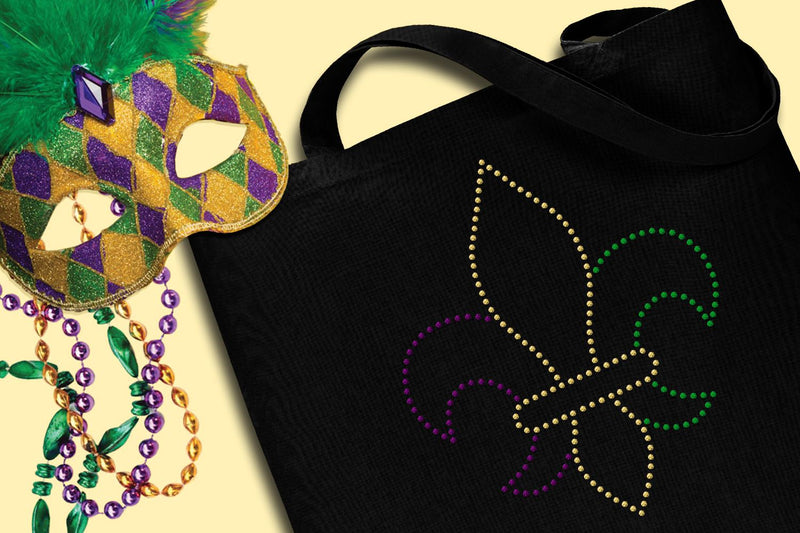 Rhinestone Fleur de Lis Template SVG Designed by Geeks 