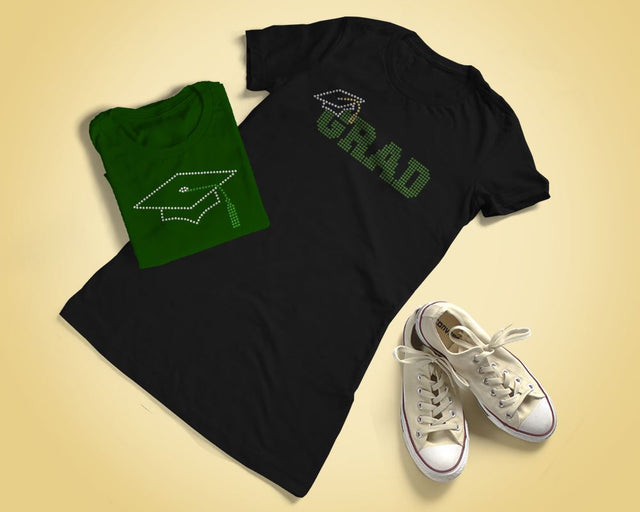 Rhinestone Graduation Cap Template SVG Designed by Geeks 