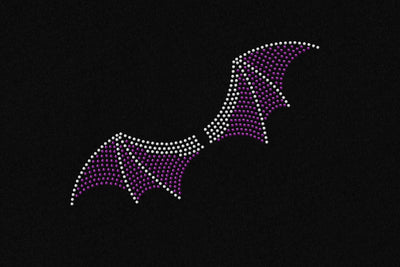 Rhinestone Halloween Bat Wings Template SVG Designed by Geeks 