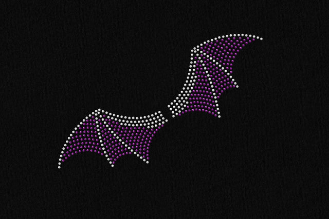 Rhinestone Halloween Bat Wings Template SVG Designed by Geeks 