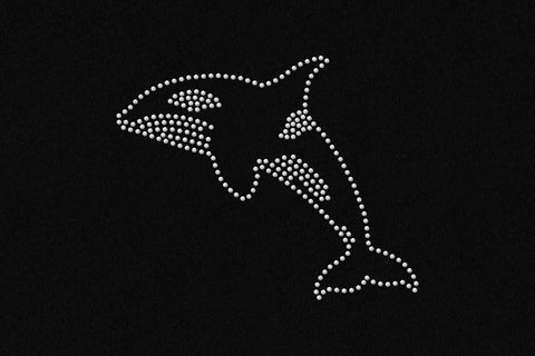 Rhinestone Killer Whale Template SVG Designed by Geeks 