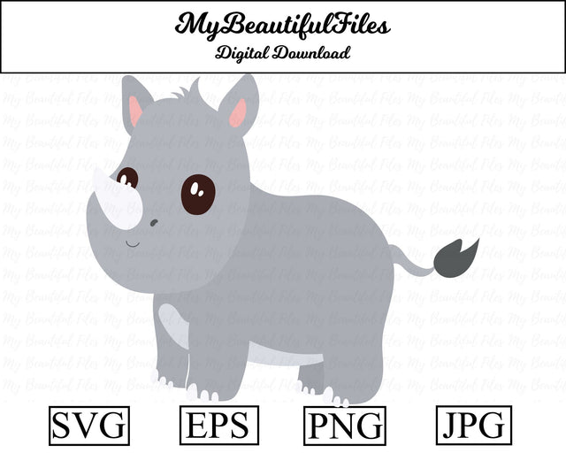 Rhino - Animal SVG MyBeautifulFiles 