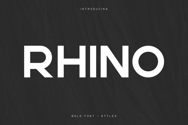 Rhino Bold font + Styles Font VPcreativeshop