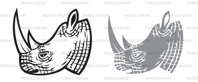 Rhino head SVG TribaliumArtSF 