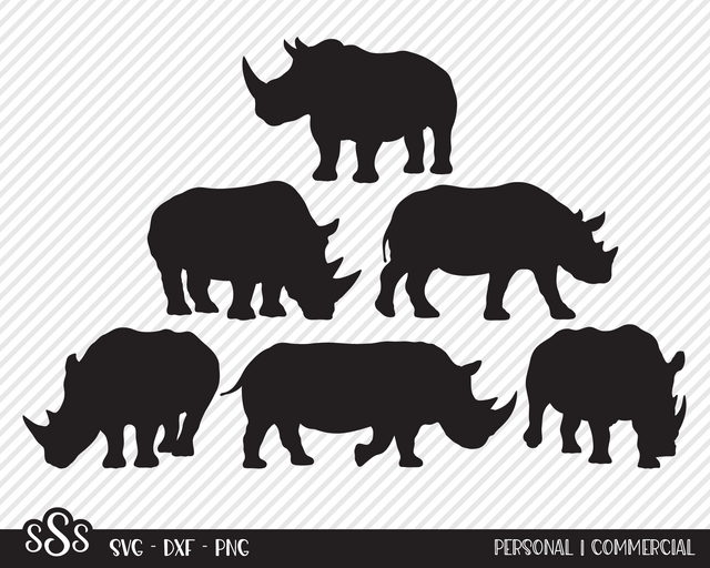 Rhinoceros Bundle | Outdoor SVG SVG Texas Southern Cuts 