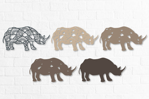 Rhinoceros Multilayer 3D Paper zafrans studio 