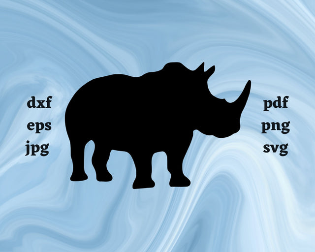 Rhinoceros SVG Cut File SVG Northern Light SVG 