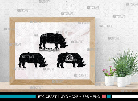 Rhinos Monogram, Rhinos Silhouette, Rhinos SVG, Rhinos Sale Svg, Rhino Svg, Rhinoceros Svg, Safari Animal Svg, SB00310 SVG ETC Craft 