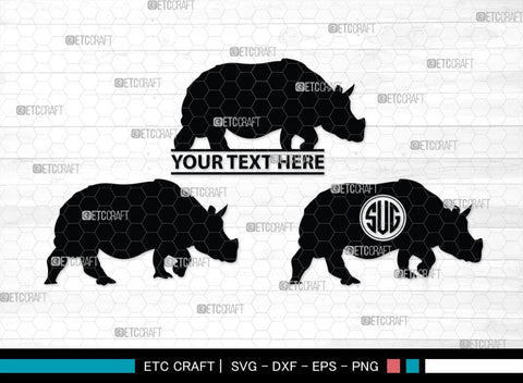 Rhinos Monogram, Rhinos Silhouette, Rhinos SVG, Rhinos Sale Svg, Rhino Svg, Rhinoceros Svg, Safari Animal Svg, SB00310 SVG ETC Craft 