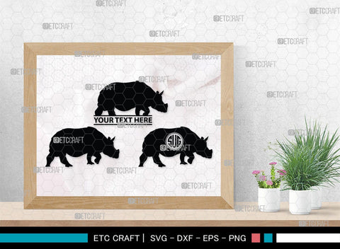 Rhinos Monogram, Rhinos Silhouette, Rhinos SVG, Rhinos Sale Svg, Rhino Svg, Rhinoceros Svg, Safari Animal Svg, SB00310 SVG ETC Craft 