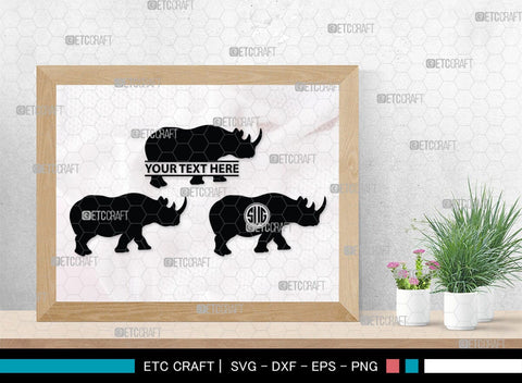 Rhinos Monogram, Rhinos Silhouette, Rhinos SVG, Rhinos Sale Svg, Rhino Svg, Rhinoceros Svg, Safari Animal Svg, SB00310 SVG ETC Craft 