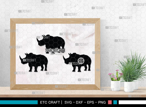 Rhinos Monogram, Rhinos Silhouette, Rhinos SVG, Rhinos Sale Svg, Rhino Svg, Rhinoceros Svg, Safari Animal Svg, SB00310 SVG ETC Craft 