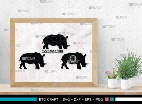 Rhinos Monogram, Rhinos Silhouette, Rhinos SVG, Rhinos Sale Svg, Rhino Svg, Rhinoceros Svg, Safari Animal Svg, SB00310 SVG ETC Craft 