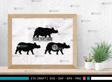 Rhinos Monogram, Rhinos Silhouette, Rhinos SVG, Rhinos Sale Svg, Rhino Svg, Rhinoceros Svg, Safari Animal Svg, SB00310 SVG ETC Craft 