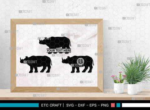 Rhinos Monogram, Rhinos Silhouette, Rhinos SVG, Rhinos Sale Svg, Rhino Svg, Rhinoceros Svg, Safari Animal Svg, SB00310 SVG ETC Craft 