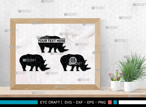 Rhinos Monogram, Rhinos Silhouette, Rhinos SVG, Rhinos Sale Svg, Rhino Svg, Rhinoceros Svg, Safari Animal Svg, SB00310 SVG ETC Craft 