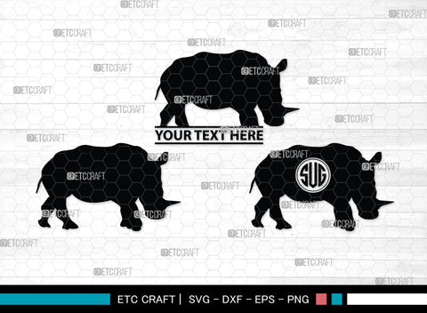 Rhinos Monogram, Rhinos Silhouette, Rhinos SVG, Rhinos Sale Svg, Rhino Svg, Rhinoceros Svg, Safari Animal Svg, SB00310 SVG ETC Craft 