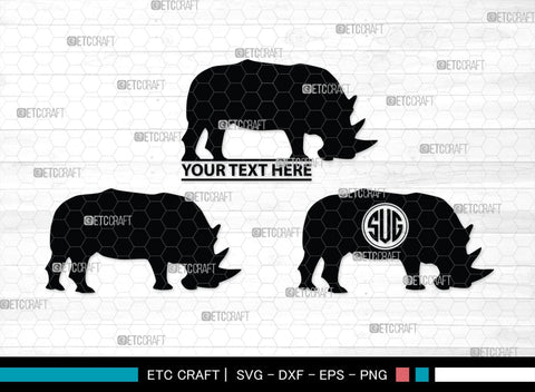 Rhinos Monogram, Rhinos Silhouette, Rhinos SVG, Rhinos Sale Svg, Rhino Svg, Rhinoceros Svg, Safari Animal Svg, SB00310 SVG ETC Craft 