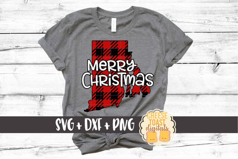 Rhode Island - Buffalo Plaid State - SVG PNG DXF Cut Files SVG Cheese Toast Digitals 