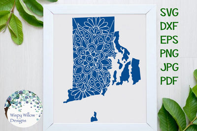 Rhode Island Mandala SVG Wispy Willow Designs 