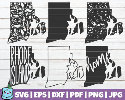 Rhode Island State SVG MintyMarshmallows 
