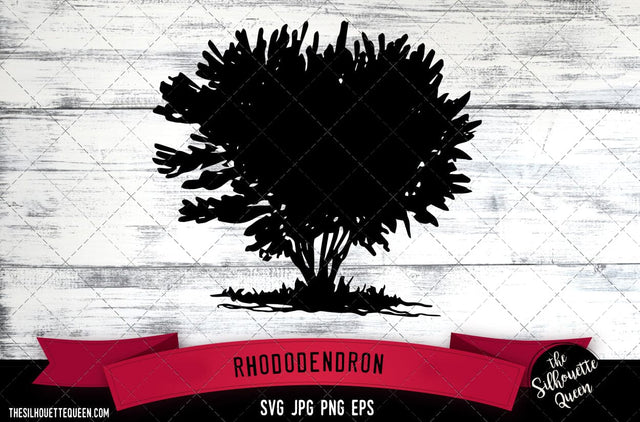 Rhododendron SVG -Vector Art Commercial & Personal Use- Cricut,Silhouette,Cameo,Vinyl Cut SVG Loveleen Kaur 