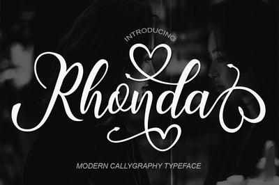 Rhonda Scrip Font arwah studio 
