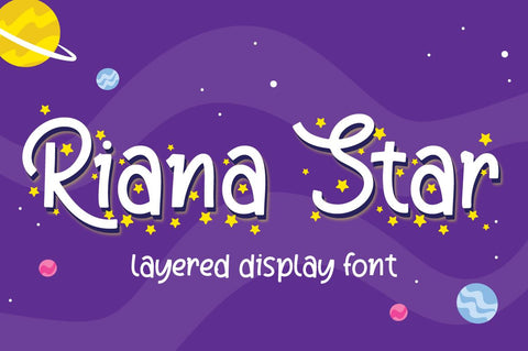 Riana Star - Display Font Font Attype studio 