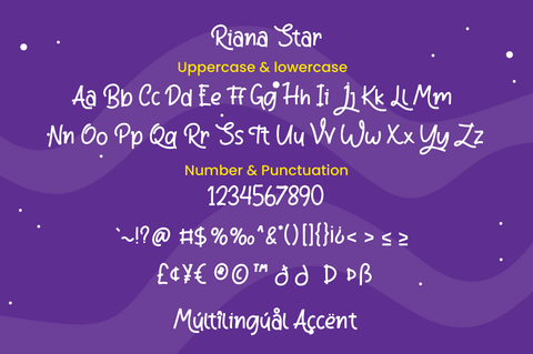 Riana Star - Display Font Font Attype studio 