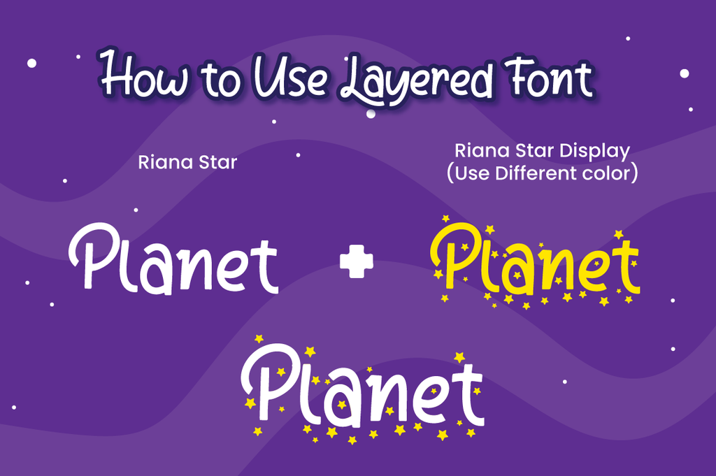 Riana Star - Display Font - So Fontsy