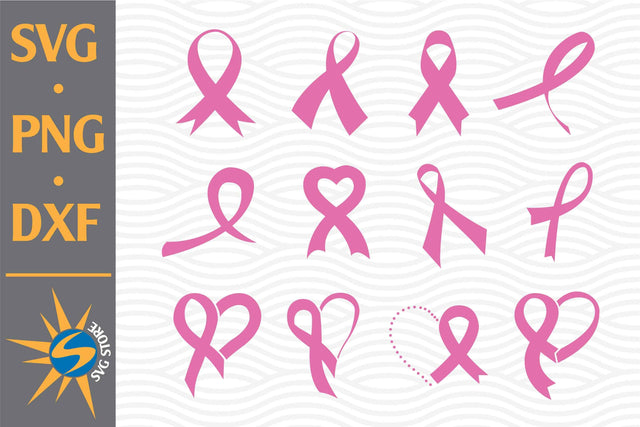 Ribbon Cancer SVG, PNG, DXF Digital Files Include SVG SVGStoreShop 
