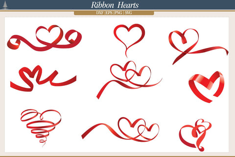 Ribbon Hearts SVG AfterTenDesign 